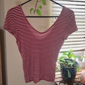 Orange striped shirt